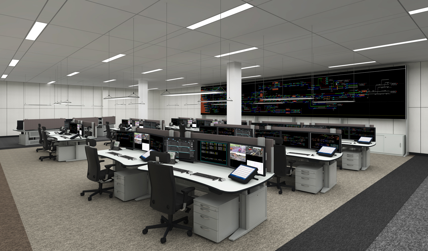 Knürr Multi-Screen Console